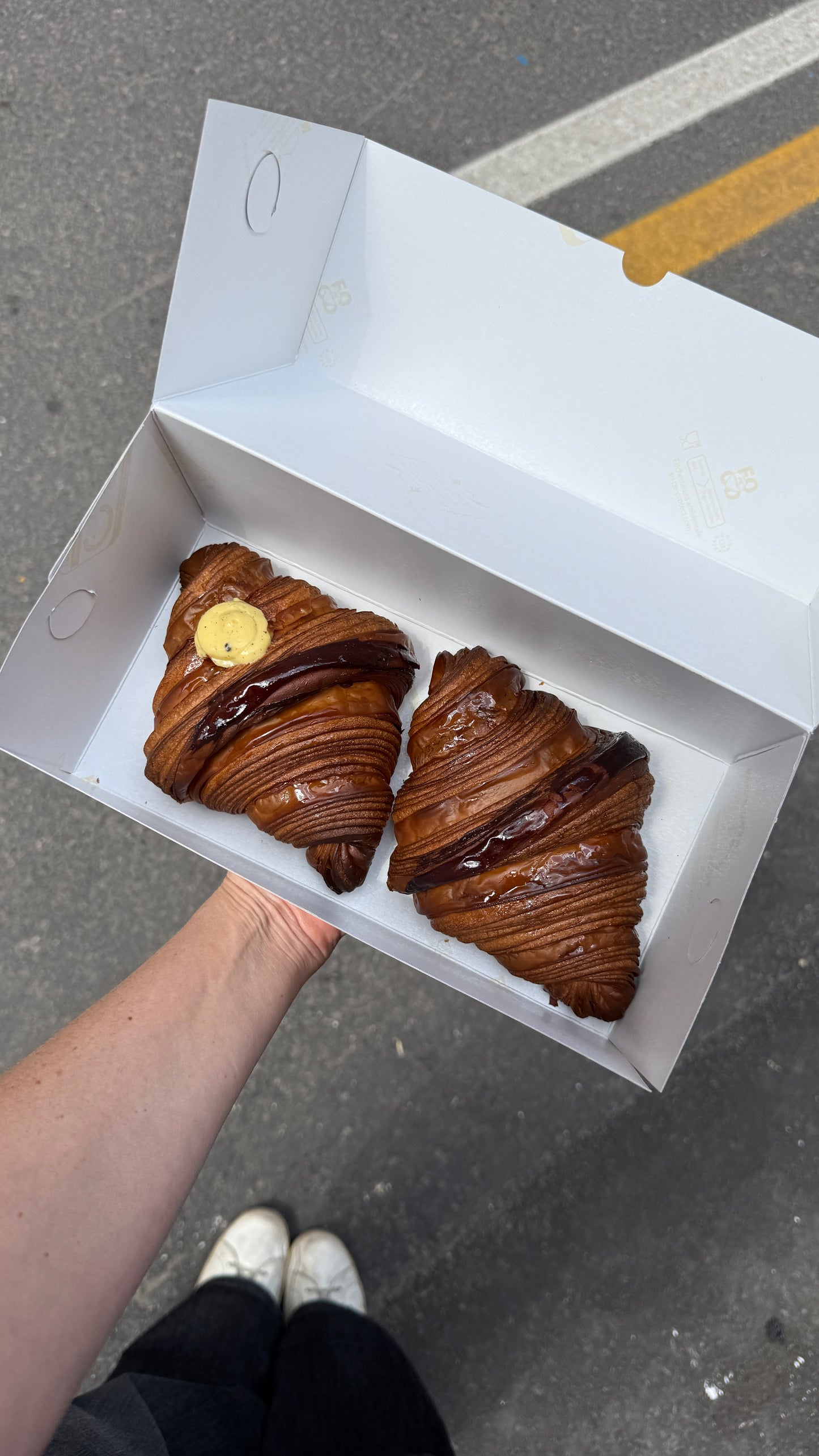 Croissant alla crema + Croissant vuoto